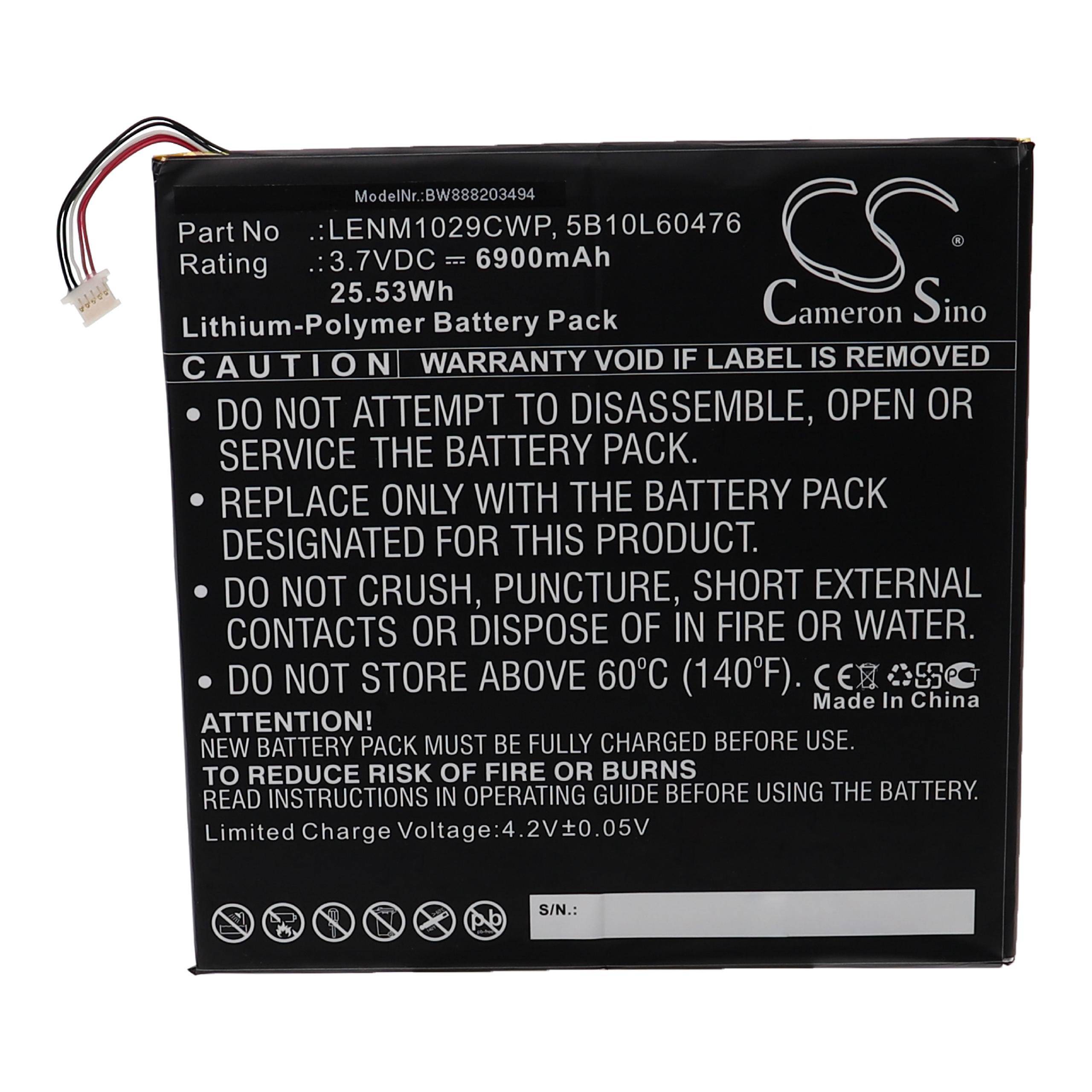vhbw Akku kompatibel mit Lenovo Miix 310-10ICR (80SG004FHH ), 310-10ICR (80SG004DHH) Notebook (6900 mAh, 3,7 V, Li-Polymer)