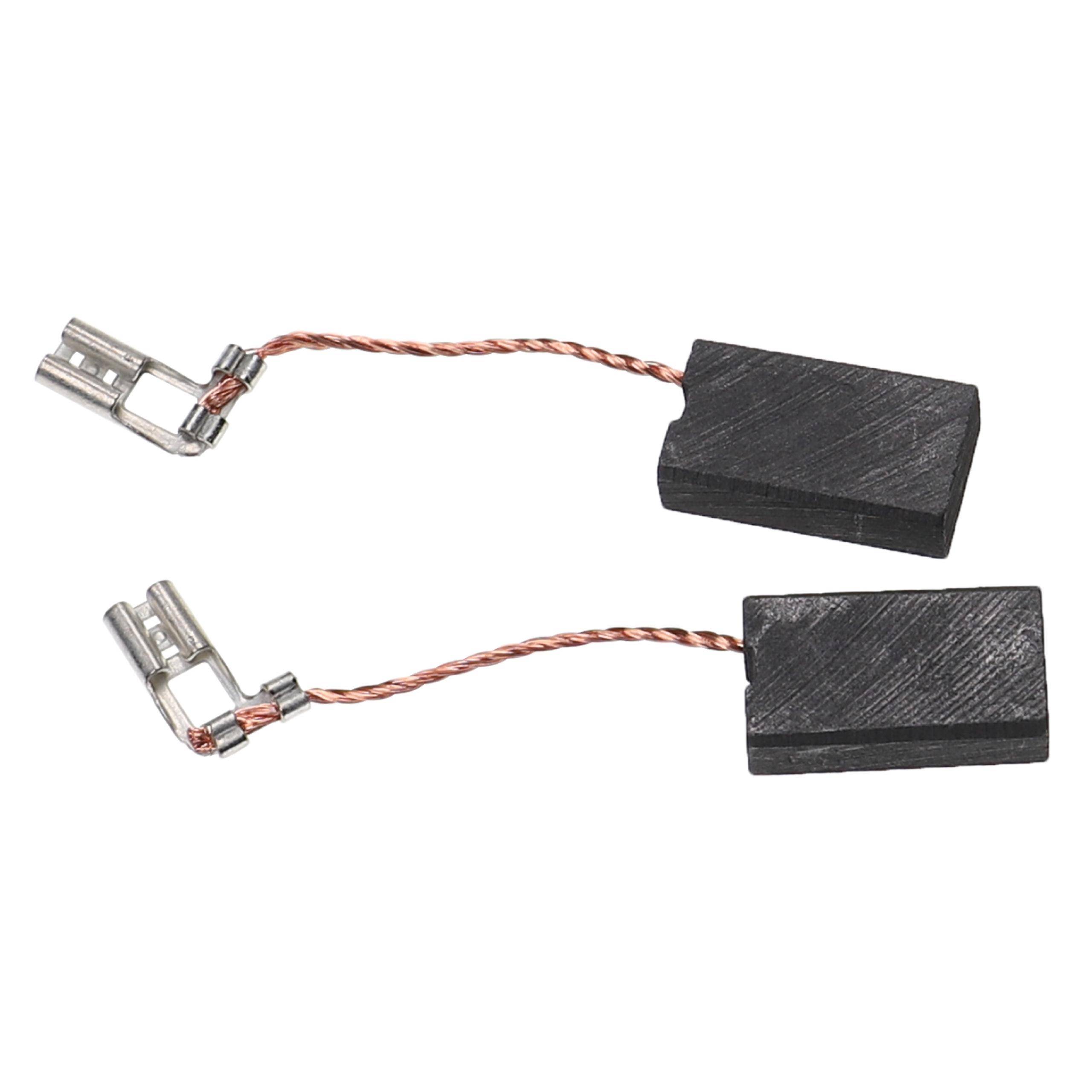 vhbw 2x Kohlebürste 6,3 x 12,5 x 22 mm kompatibel mit Mafell MKS 85 Elektrowerkzeug, Handkreissäge
