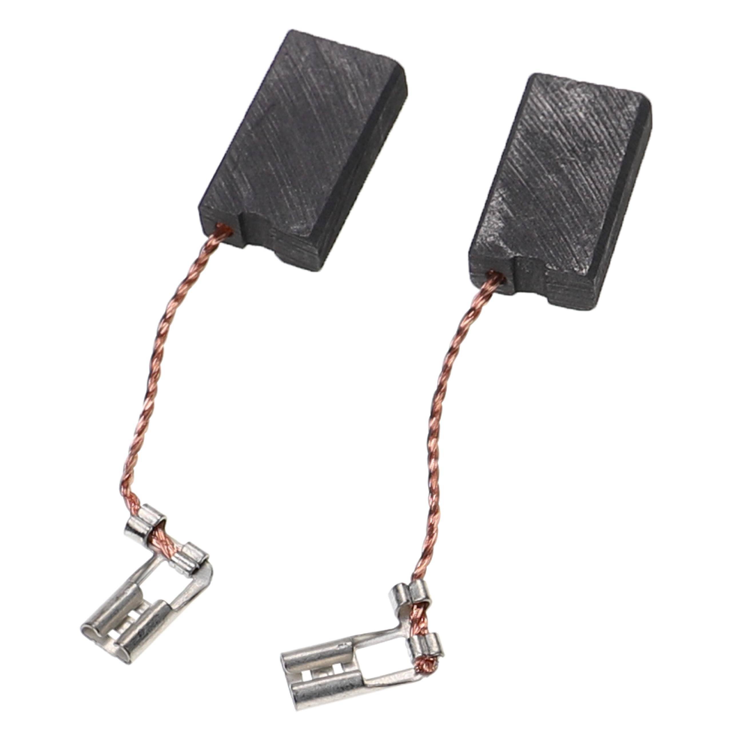 vhbw 2x Kohlebürste 6,3 x 12,5 x 22 mm kompatibel mit Mafell MKS 85 Elektrowerkzeug, Handkreissäge