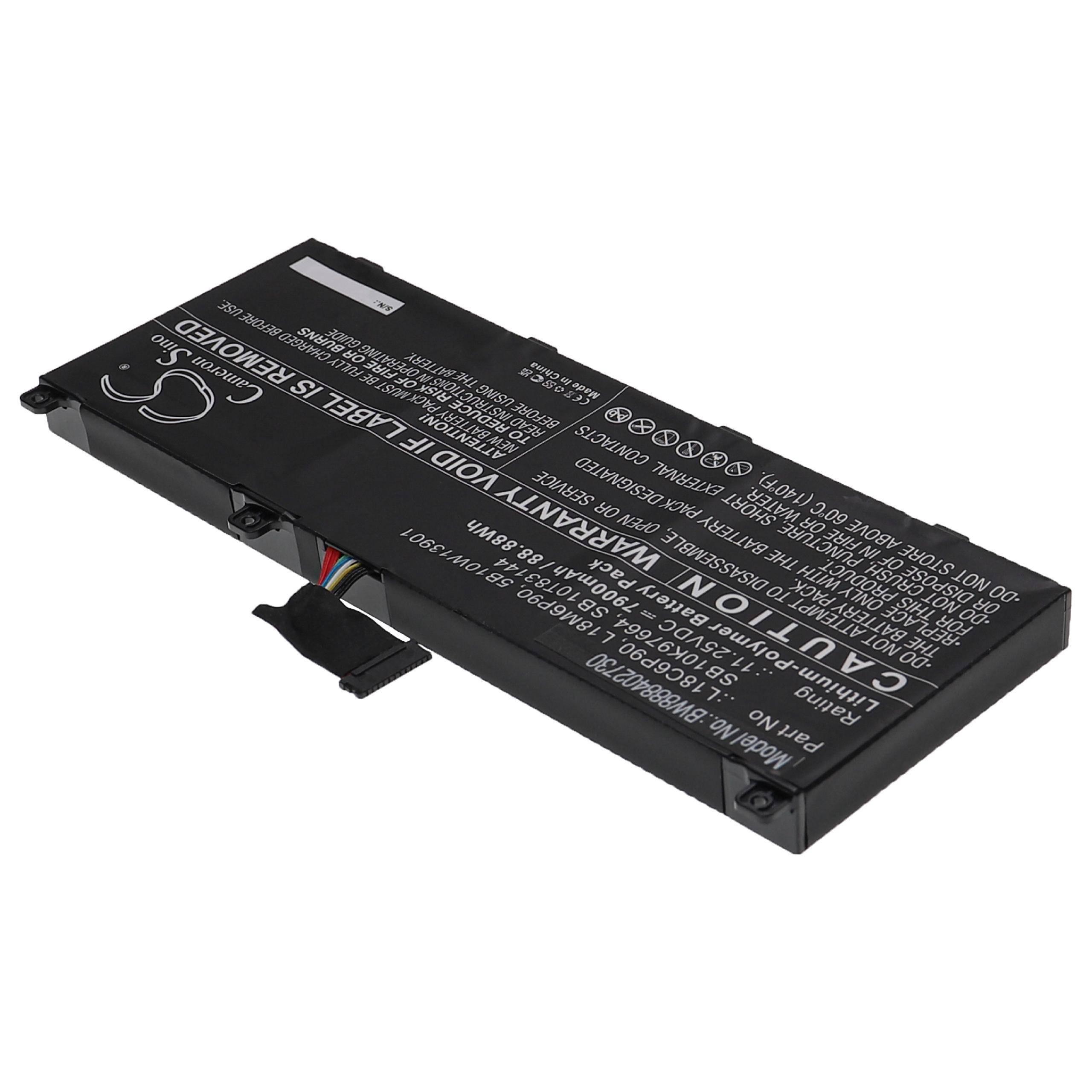 vhbw Akku kompatibel mit Lenovo ThinkPad P53 20QQA0NPJP Notebook (7900 mAh, 11,25 V, Li-Polymer)