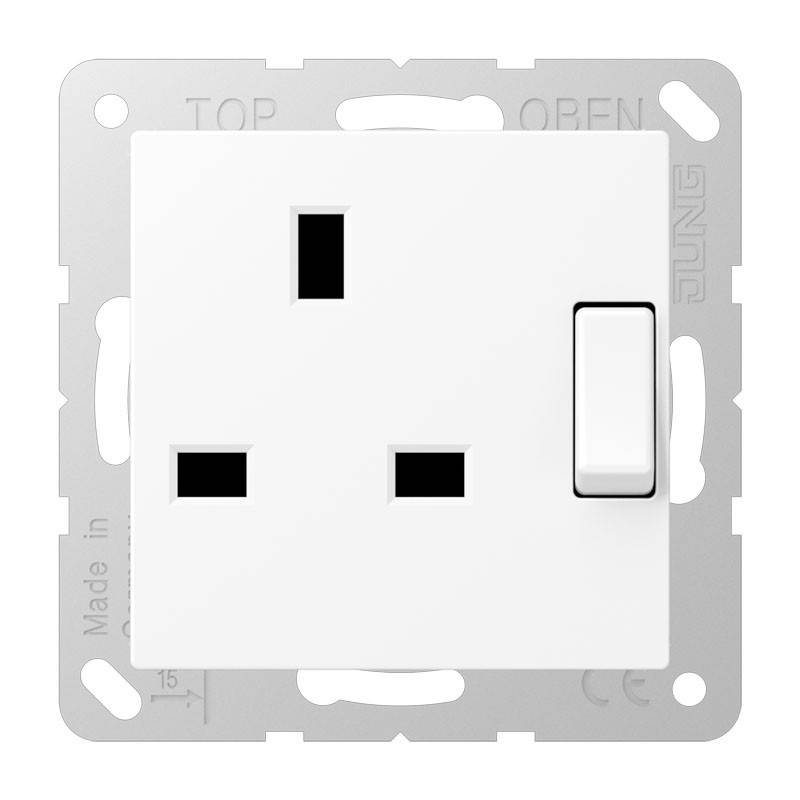 Jung Abschaltbare Steckdose A 3171 WWM