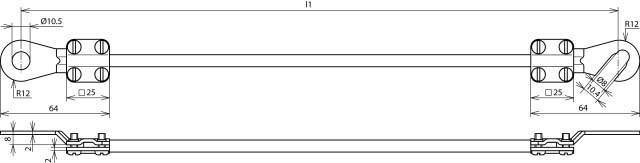 DEHN Erdungsleitung EL10L035M1KSO8101KSG