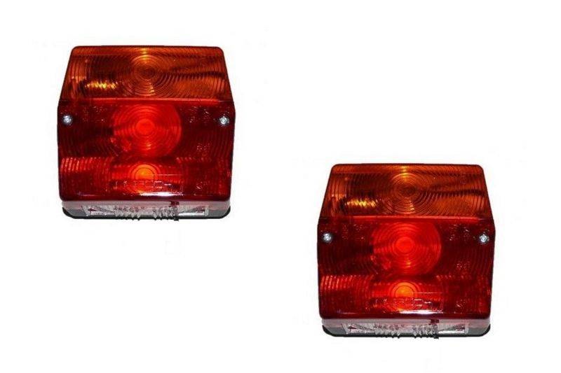 2 Stück - Aspöck Minipoint Anhänger Rückleuchte Rücklicht 5 pol. Bajonettanschluss