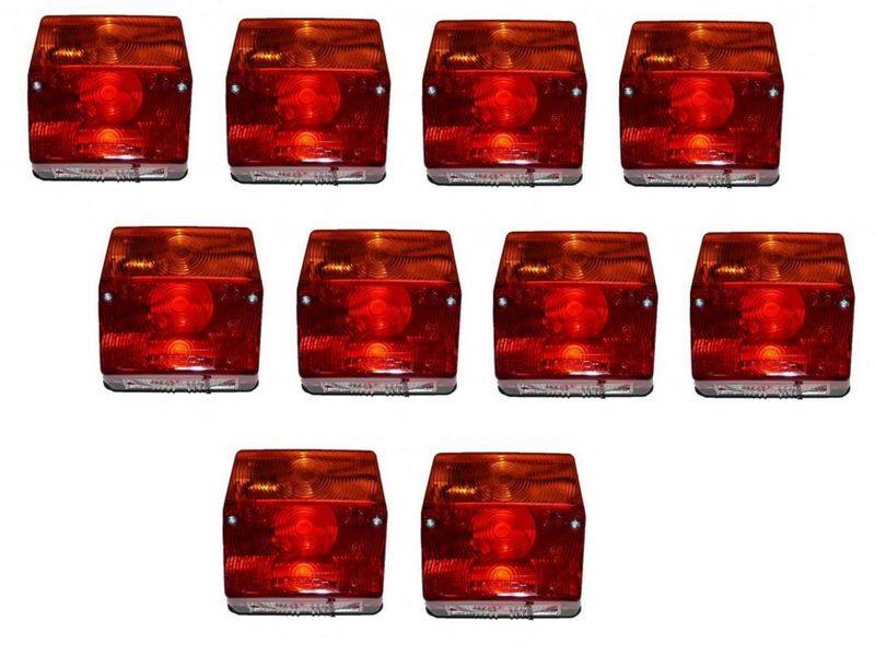 10 Stück - Aspöck Minipoint Anhänger Rückleuchte Rücklicht 5 pol. Bajonettanschluss