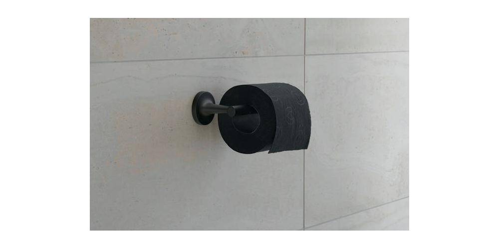 Duravit Papierrollenhalter STARCK T seitlich schwarz matt