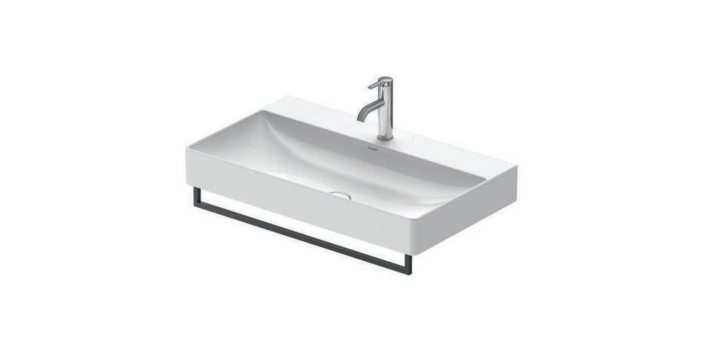 Duravit Handtuchhalter DURASQUARE für Waschtisch 746mm schwarz matt