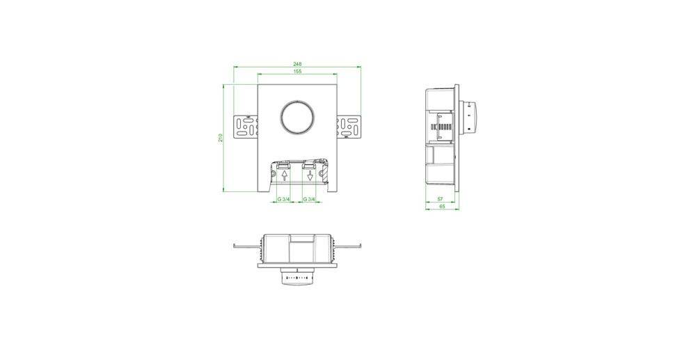 Oventrop Unibox T-RTL weiß