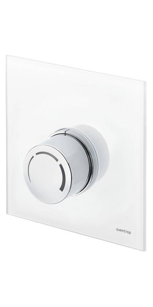 Oventrop OV Abdeckung Unibox RTL mit Thermostat Echtglas wei