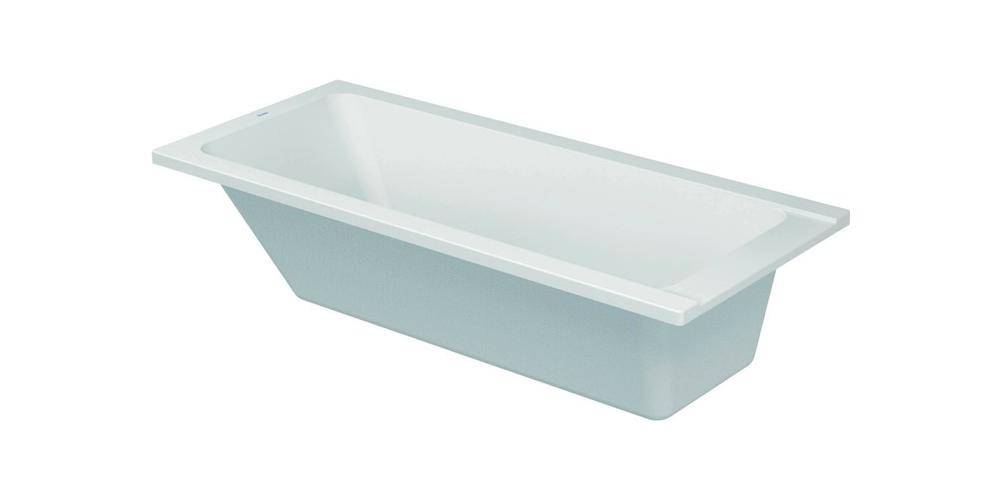 Duravit Rechteck-Badewanne D-CODE 1 Rückenschräge, weiß 1700x750mm