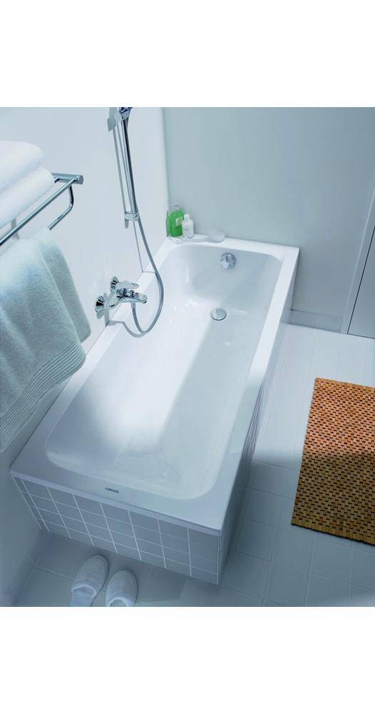 Duravit Rechteck-Badewanne D-CODE 1 Rückenschräge, weiß 1700x750mm
