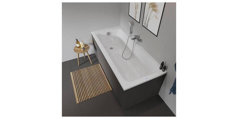Duravit Rechteck-Badewanne D-CODE 1 Rückenschräge, weiß 1700x750mm