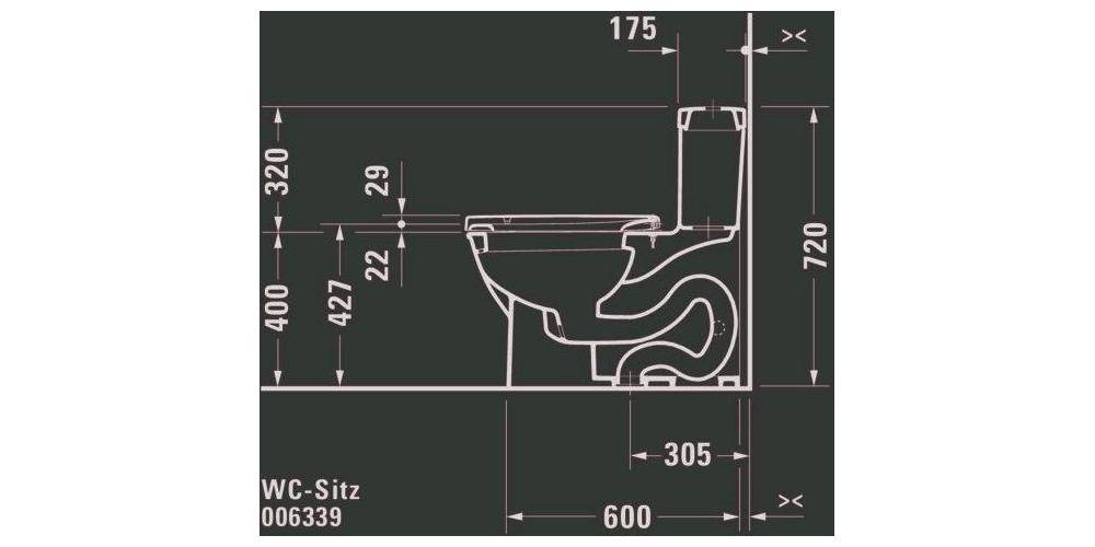 Duravit WC-Sitz m Absenkauto abnehmbar verlängert weiß weiß