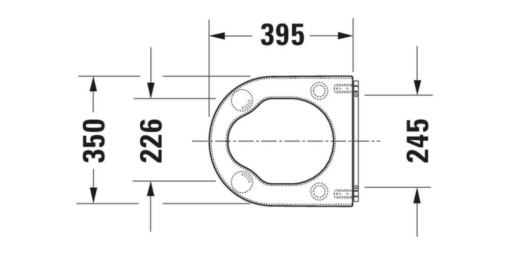 Duravit WC-Sitzring STARCK 3 VITAL ohne Absenkautomatik weiß weiß
