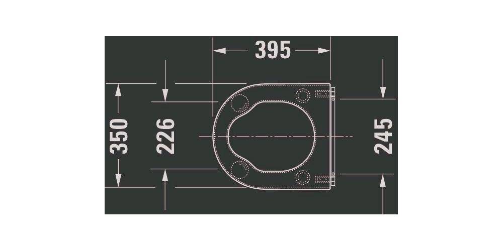 Duravit WC-Sitzring STARCK 3 VITAL ohne Absenkautomatik weiß weiß