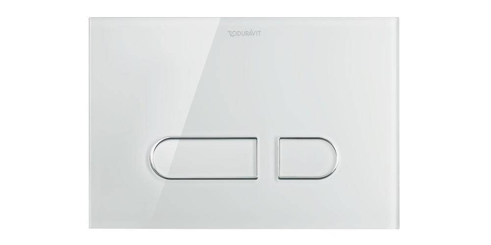 Duravit Betätigungsplatte DURASYSTEM A1 229,8x157mm, für WC, Glas