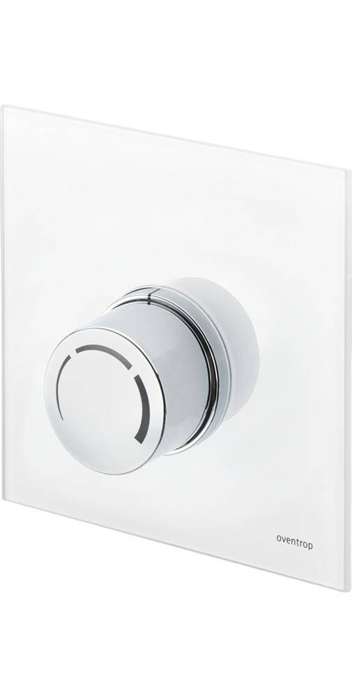 Oventrop OV Abdeckung Unibox RTL mit Thermostat Echtglas wei