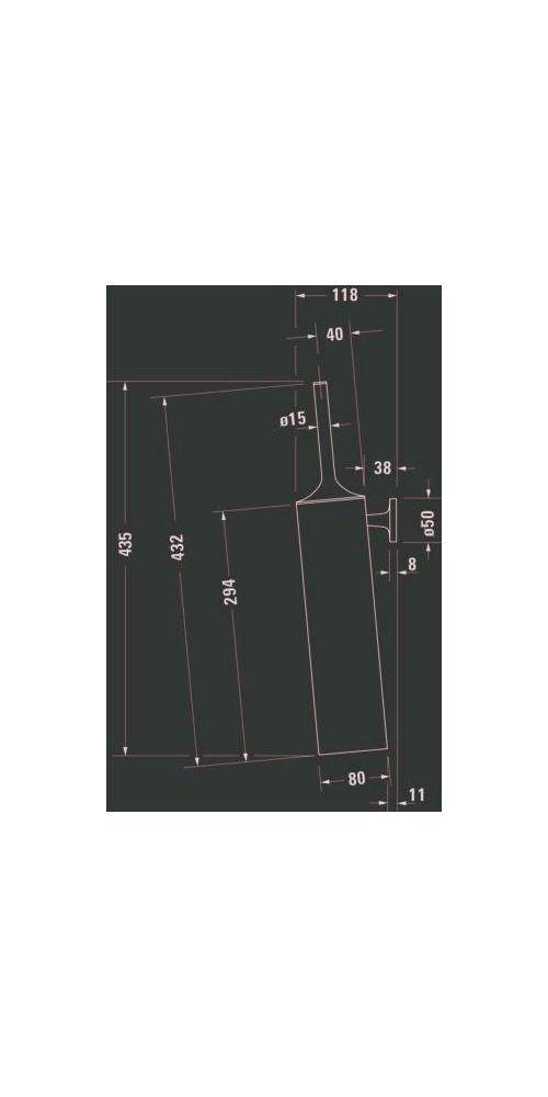 Duravit Bürstengarnitur STARCK T wandhängend schwarz matt