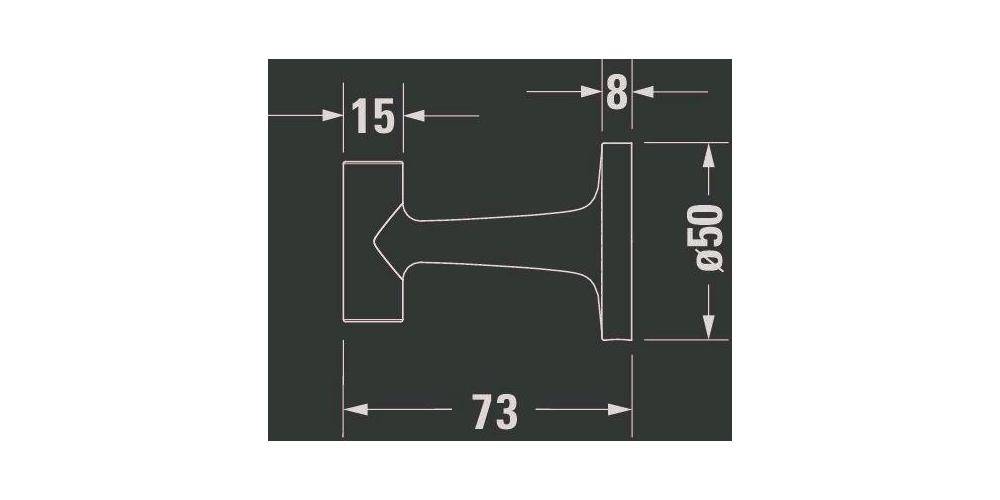 Duravit Handtuchhaken STARCK T schwarz matt
