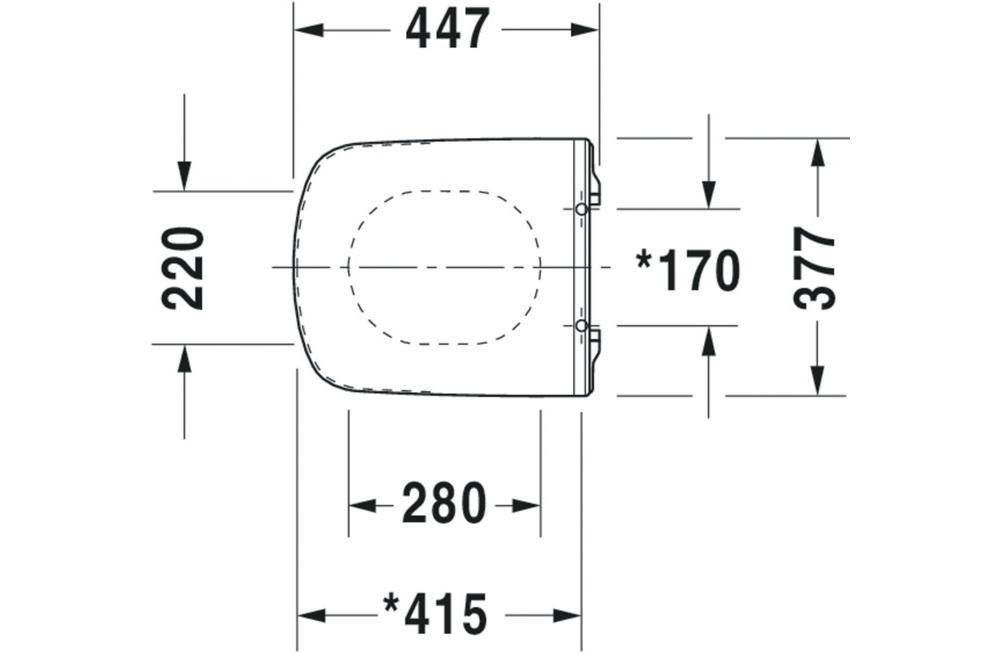 Duravit WC-Sitz DURASTYLE VITAL ohne Absenkautomatik weiß weiß