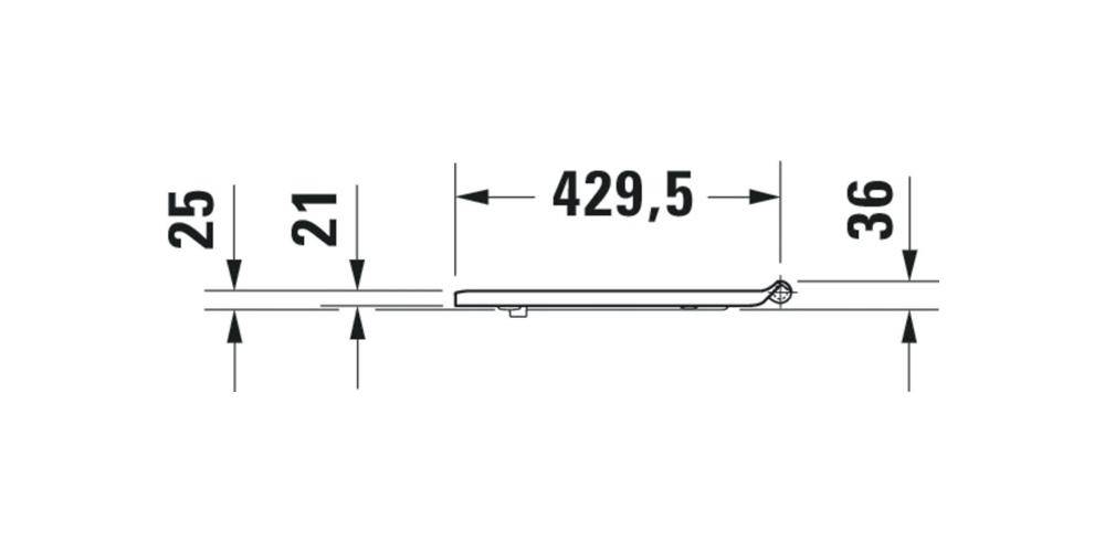 Duravit WC-Sitz DURASTYLE VITAL ohne Absenkautomatik weiß weiß
