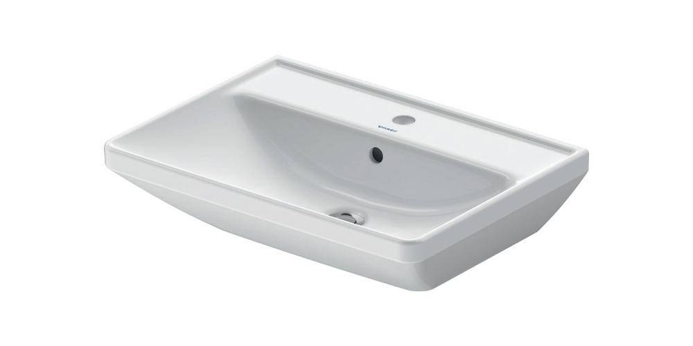 Duravit Waschtisch D-NEO m ÜL m HLB 1 Hahnloch 600x440mm weiß 600 x