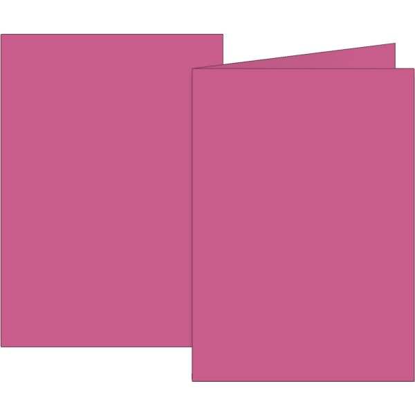 Doppelkarten A6 160g fuchsia VE=10 Karten