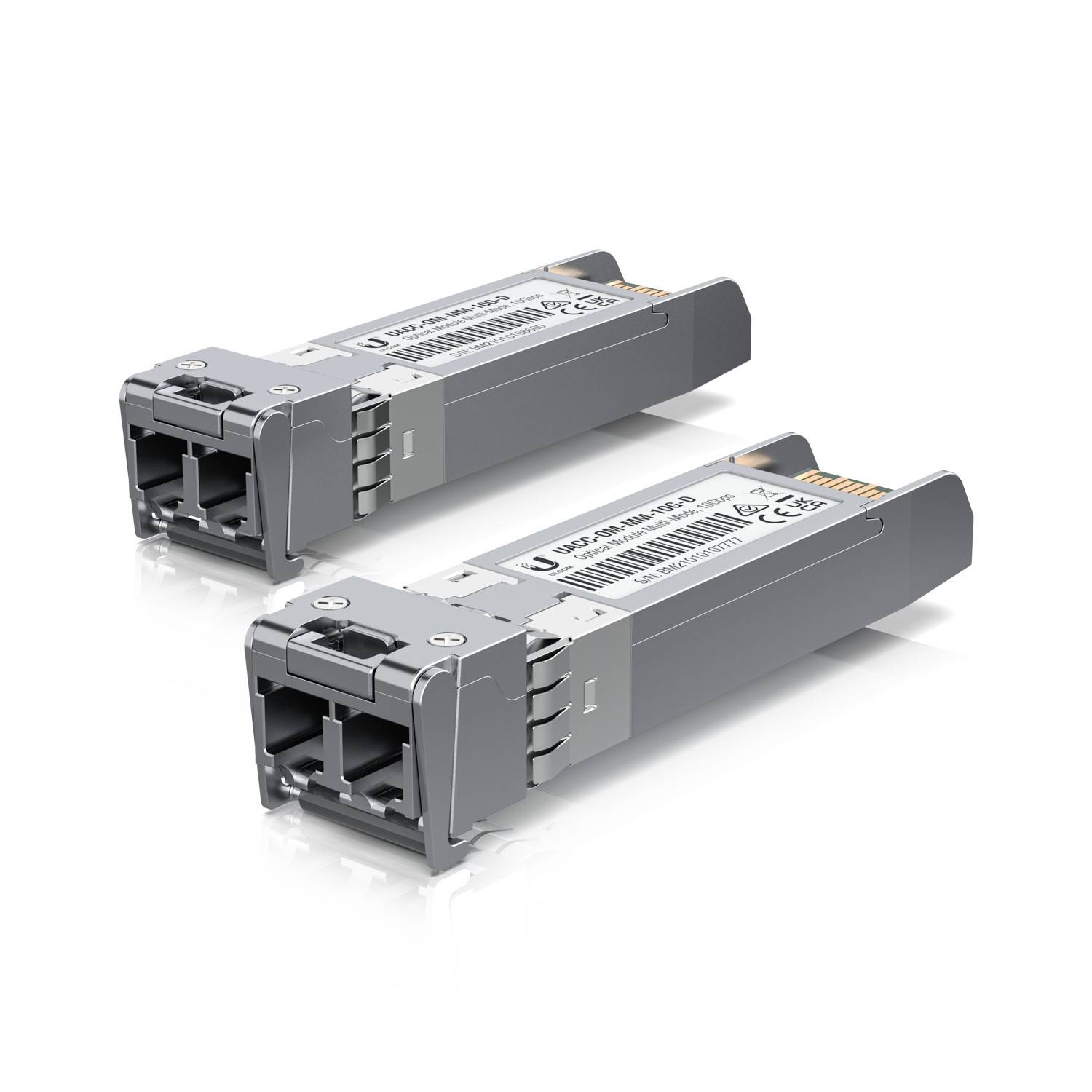 Ubiquiti - SFP (Mini-GBIC)-Transceiver-Modul - 10GbE - LC Multi-Mode - bis zu 300 m (Packung mit 2)