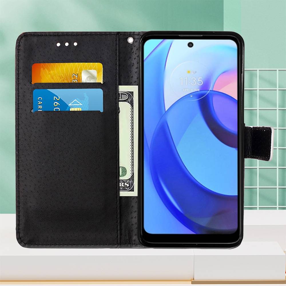 Für Motorola Moto E20 / E30 / E40 Kunstleder Handy Tasche Book Motiv 10 Schutz Hülle Case Cover Etui Neu