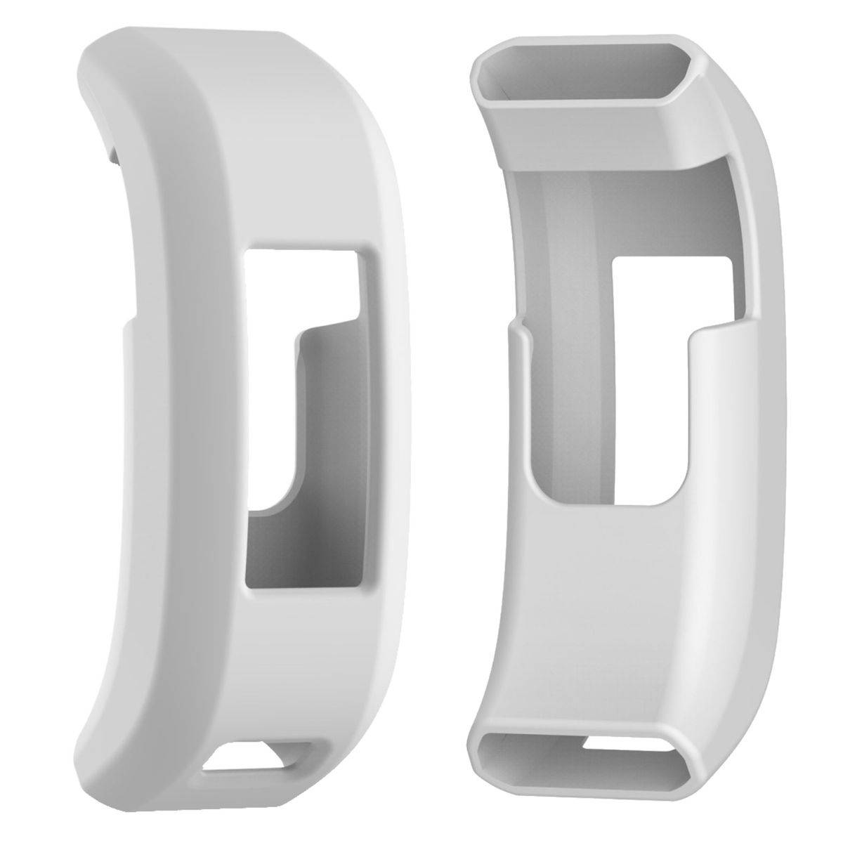 Für Garmin Vivosmart HR Hochwertiges Kunststoff / Silikon Uhr Watch Smart Sport Hülle Weiß