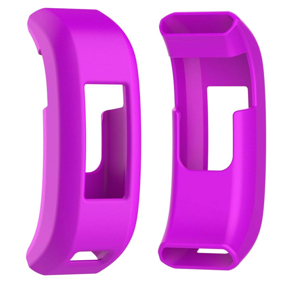 Für Garmin Vivosmart HR Hochwertiges Kunststoff / Silikon Uhr Watch Smart Sport Hülle Lila