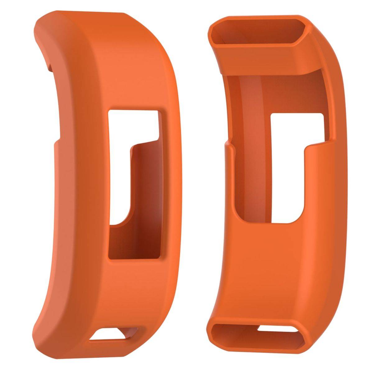 Für Garmin Vivosmart HR Hochwertiges Kunststoff / Silikon Uhr Watch Smart Sport Hülle Orange