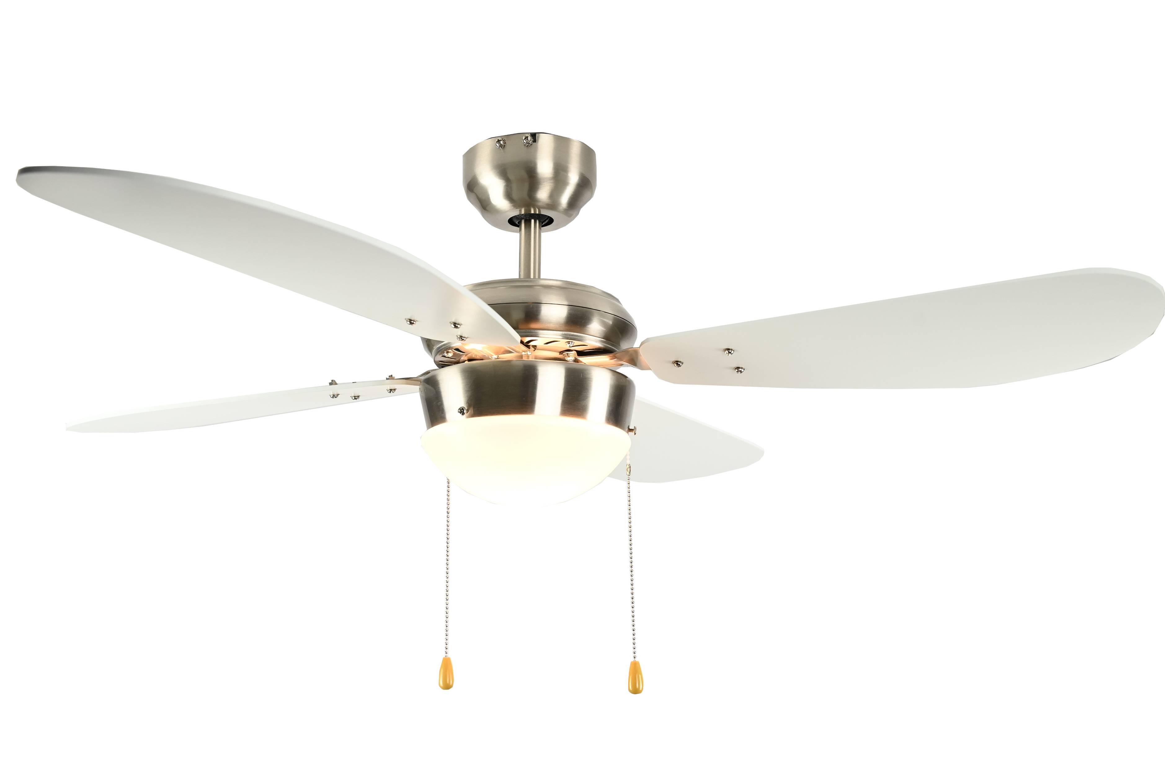 Deckenventilator Classic 105 cm Nickel / Weiß