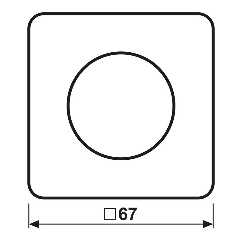 Jung Abdeckung mit Drehknopf CD 1740 GR