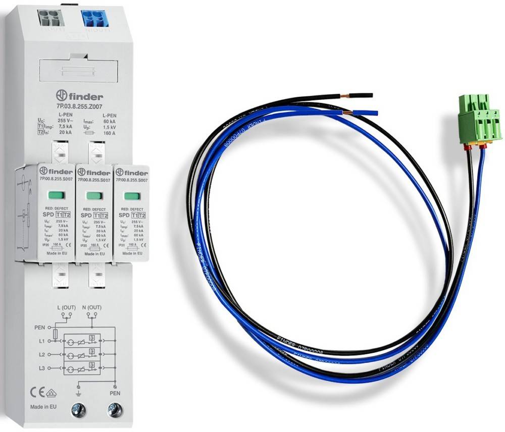 Finder Kombiableiter 7P.04.8.255.Z007C08