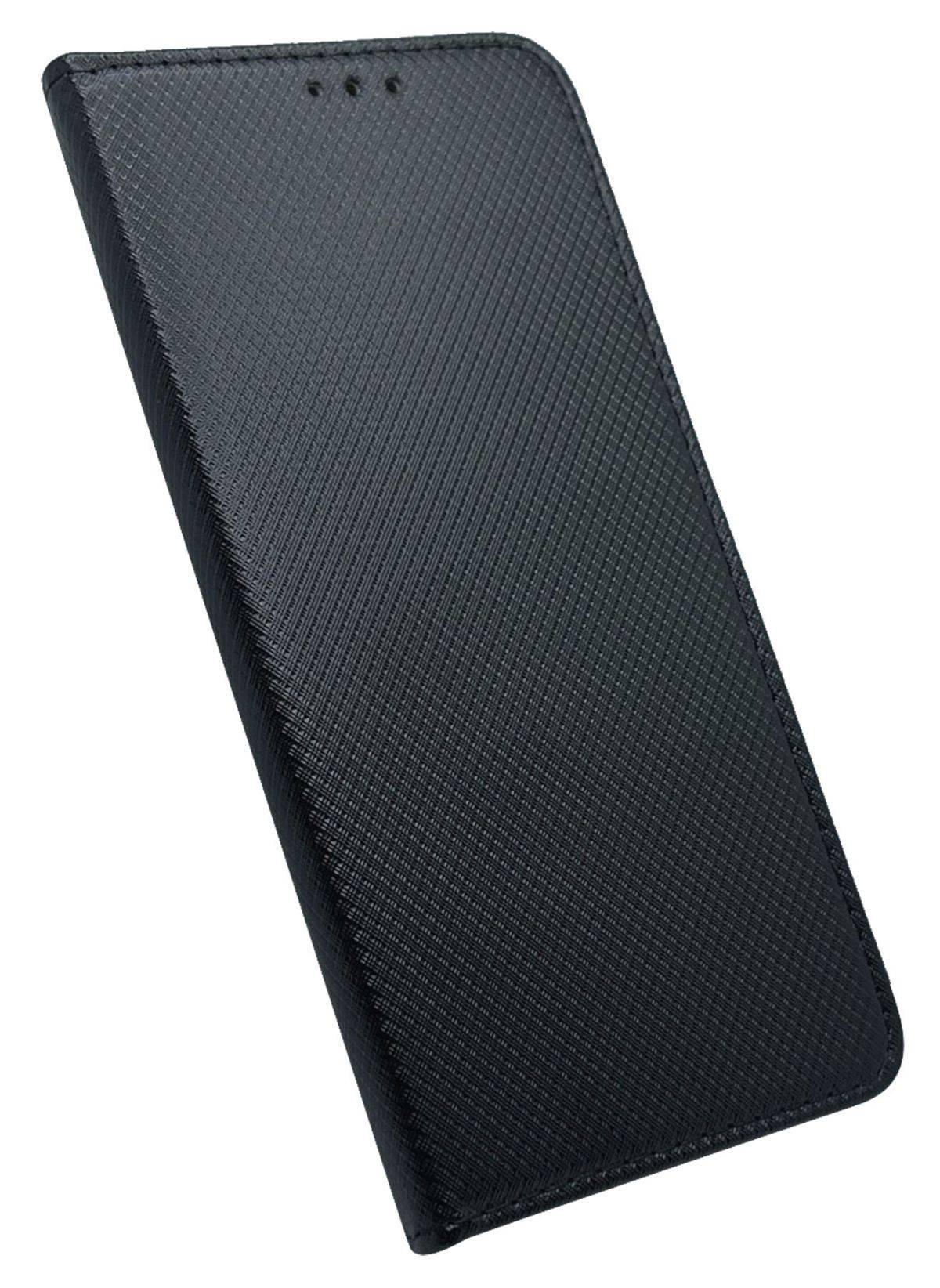 Buch Tasche "Smart" kompatibel mit Xiaomi Redmi 10 5G Handy Hülle Schutzhülle mit Standfunktion, Kartenfach schwarz
