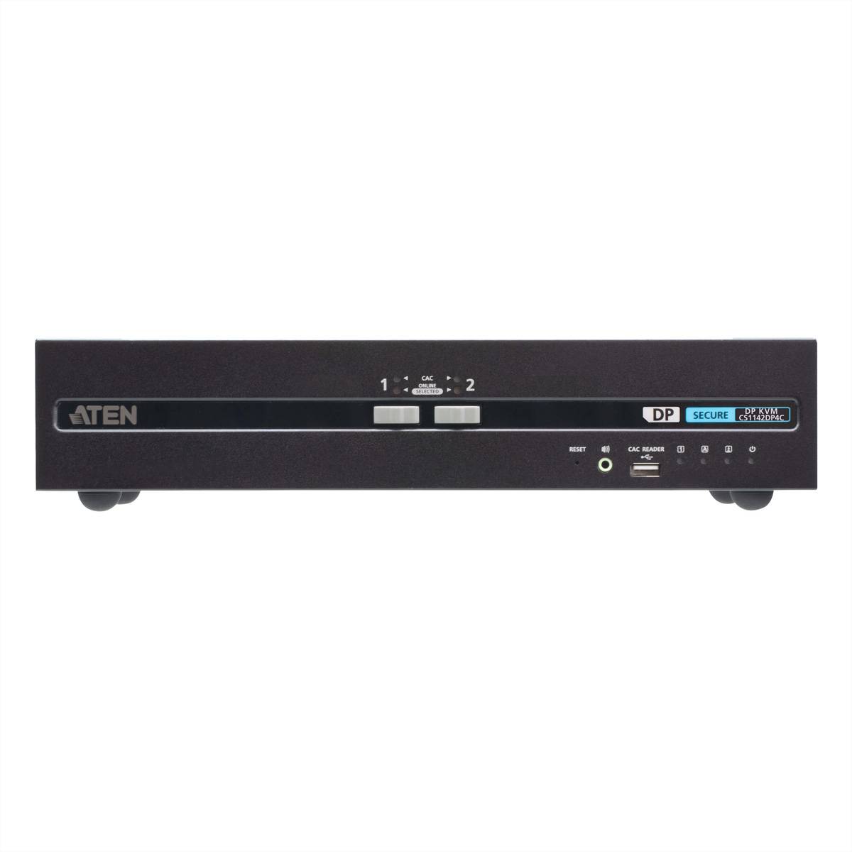 ATEN CS1142DP4C 2-Port USB DisplayPort Dual Display Secure KVM Switch, mit CAC