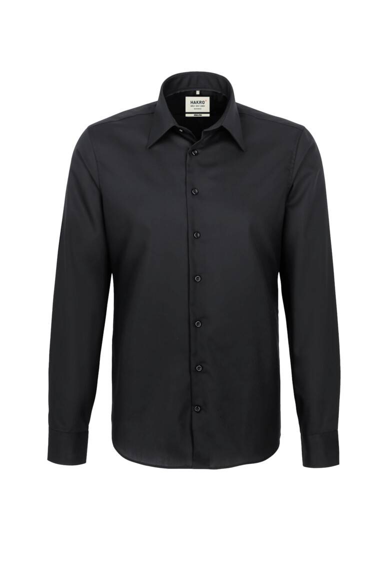 HAKRO Hemd Business Regular schwarz, XS