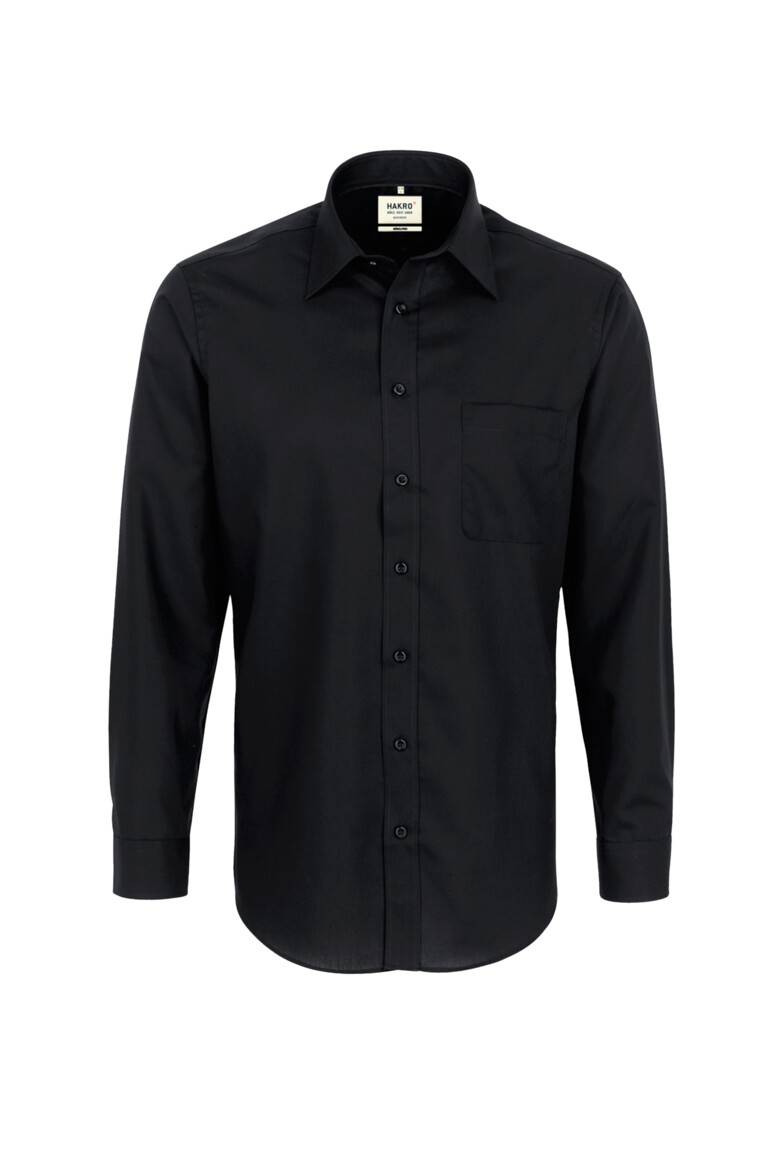 HAKRO Hemd Business Comfort schwarz, S