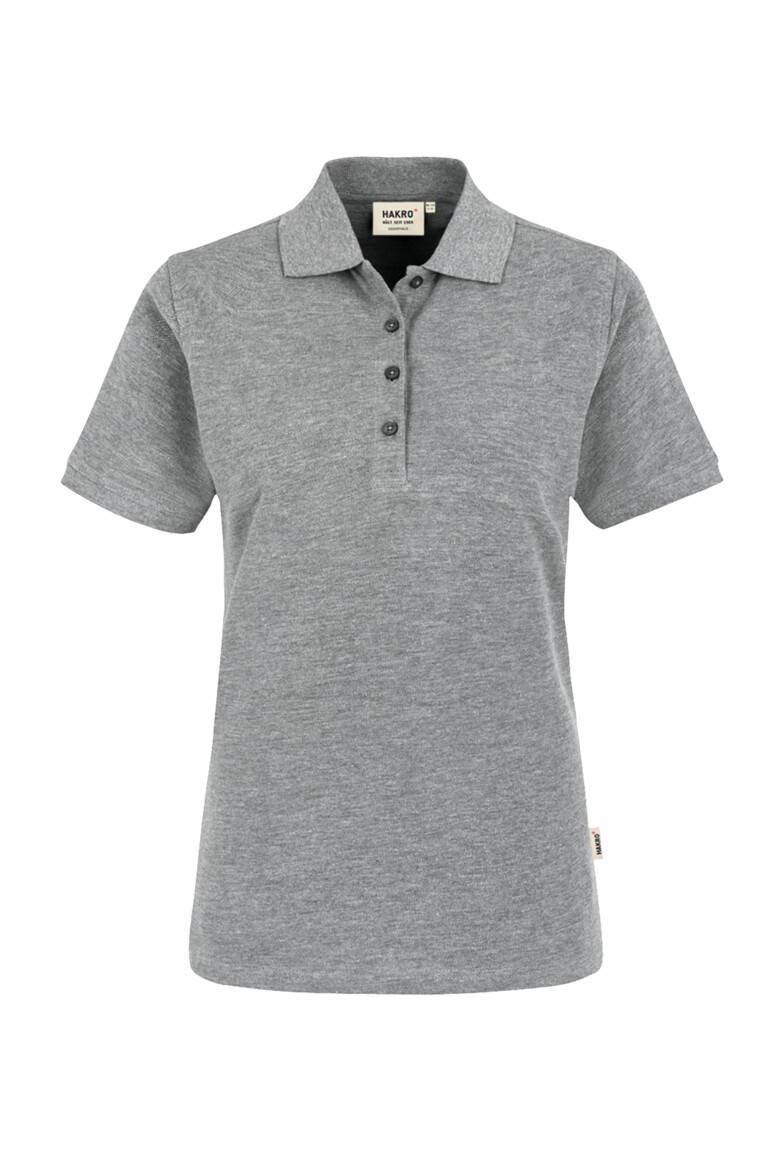 HAKRO Damen Poloshirt Classic grau meliert, 2XL