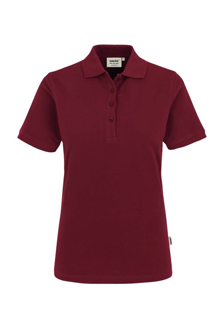 HAKRO Damen Poloshirt Classic weinrot, XL