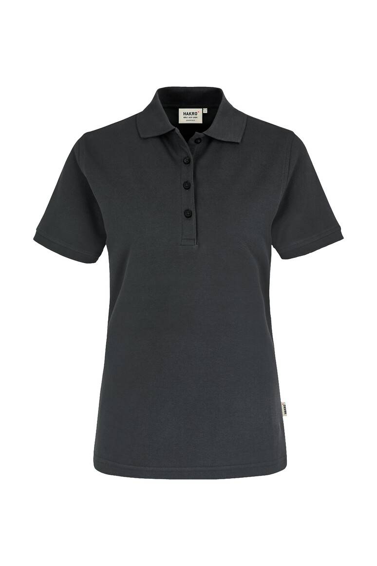 HAKRO Damen Poloshirt Classic karbongrau, M