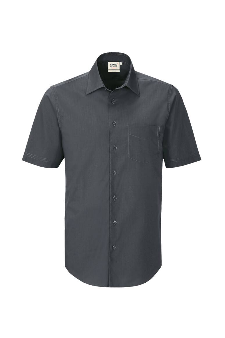 HAKRO 1/2-Arm Hemd MIKRALINAR® Comfort anthrazit, 3XL