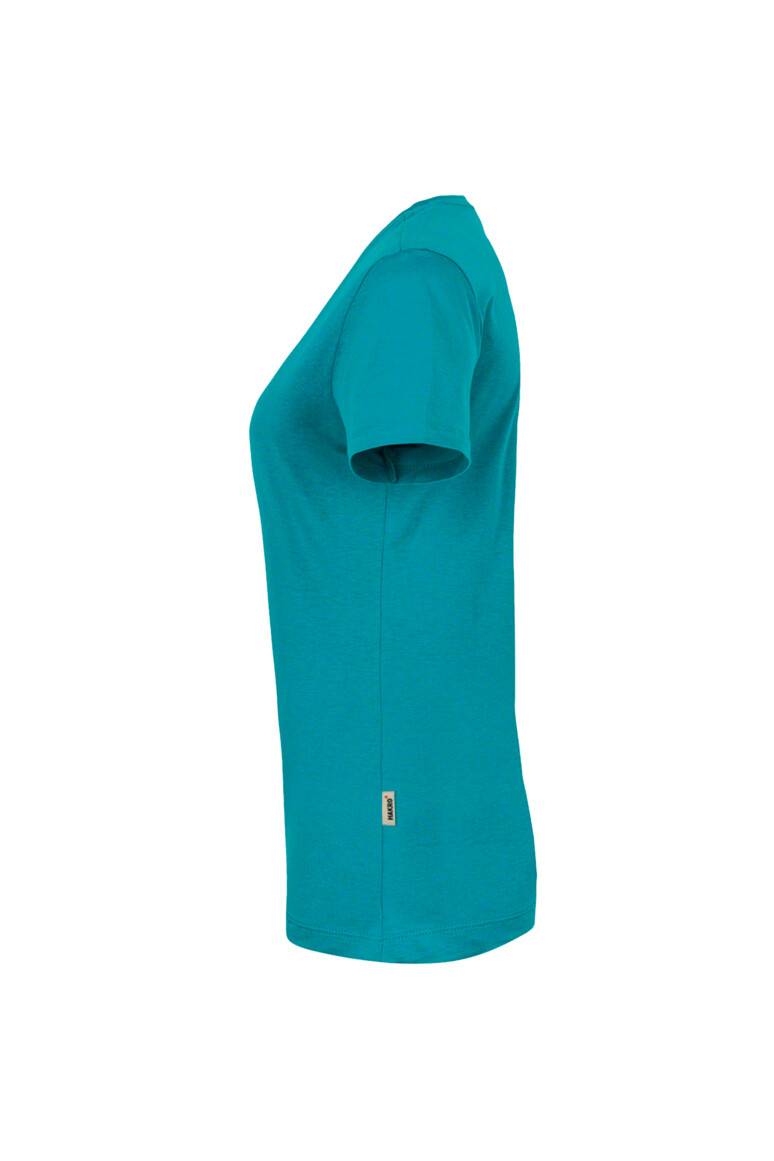 HAKRO Damen V-Shirt Classic smaragd, S