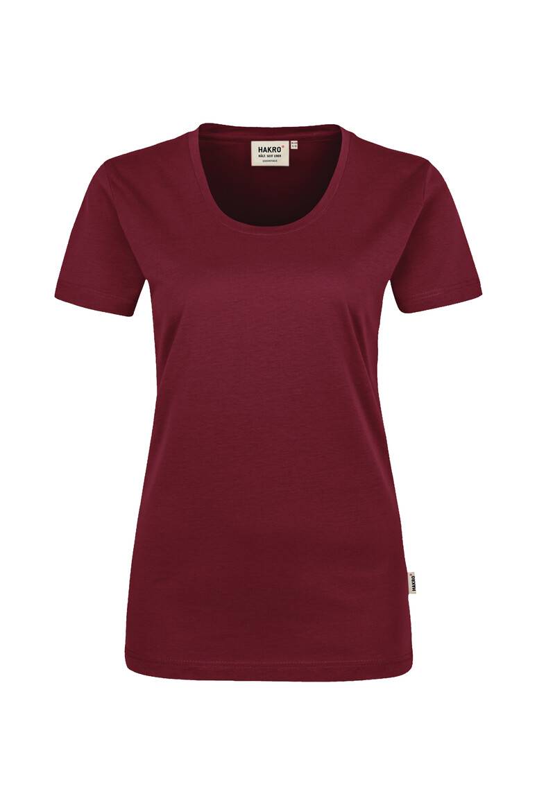 HAKRO Damen T-Shirt Classic weinrot, XL