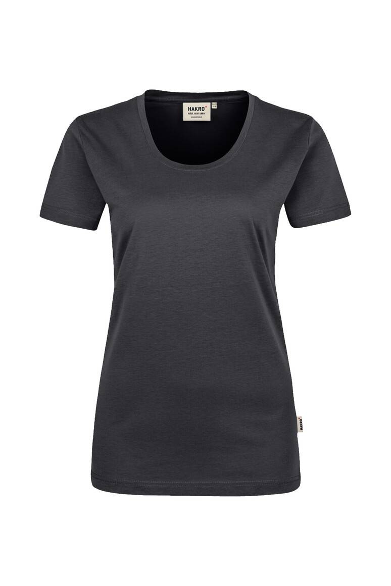 HAKRO Damen T-Shirt Classic karbongrau, XL