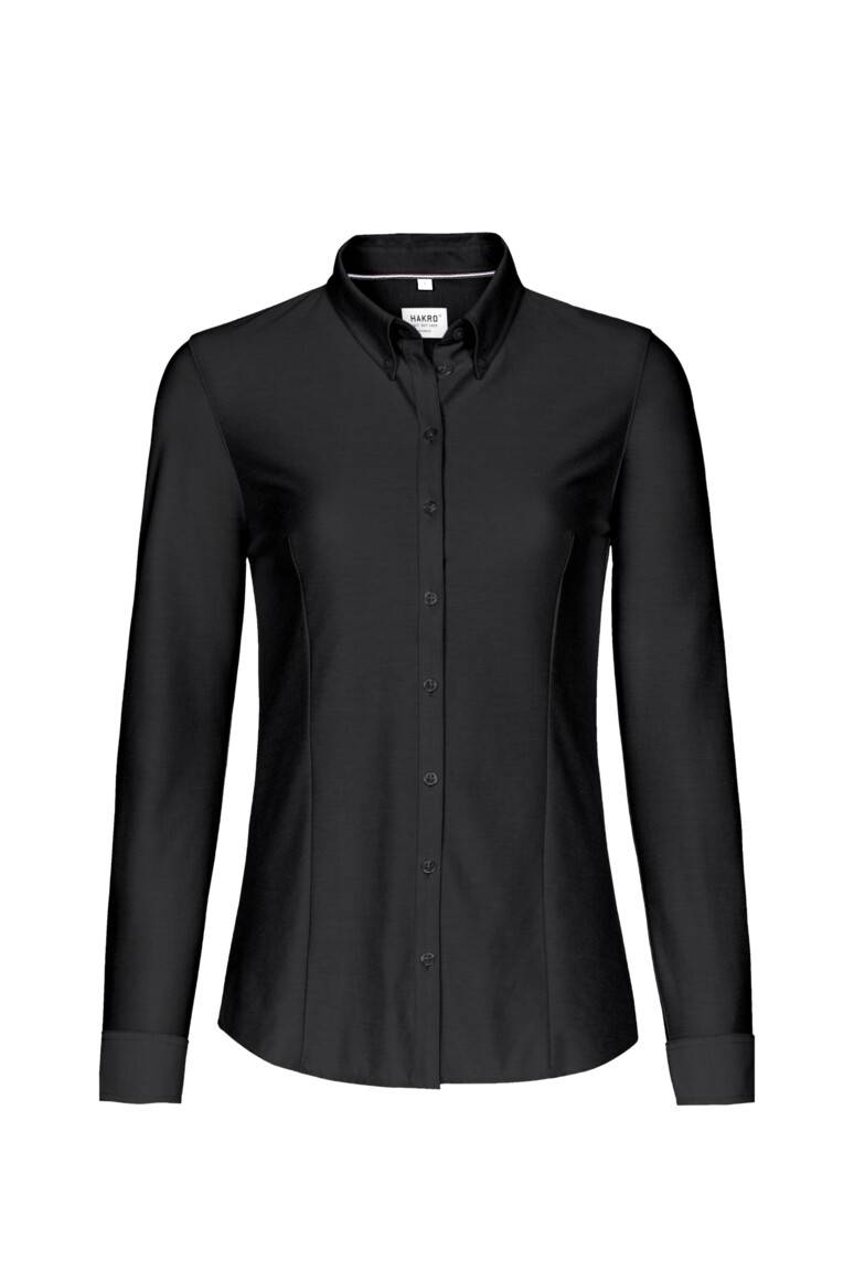 HAKRO Bluse Natural Stretch schwarz, 3XL