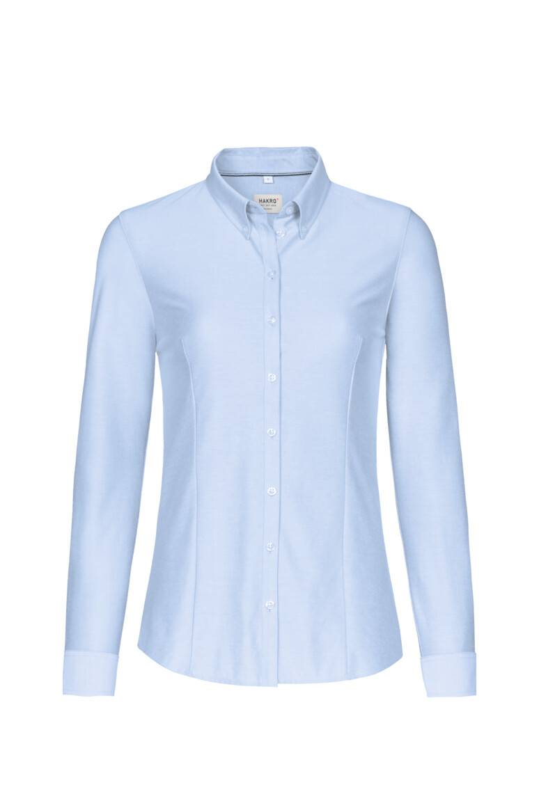 HAKRO Bluse Natural Stretch ozeanblau, XS