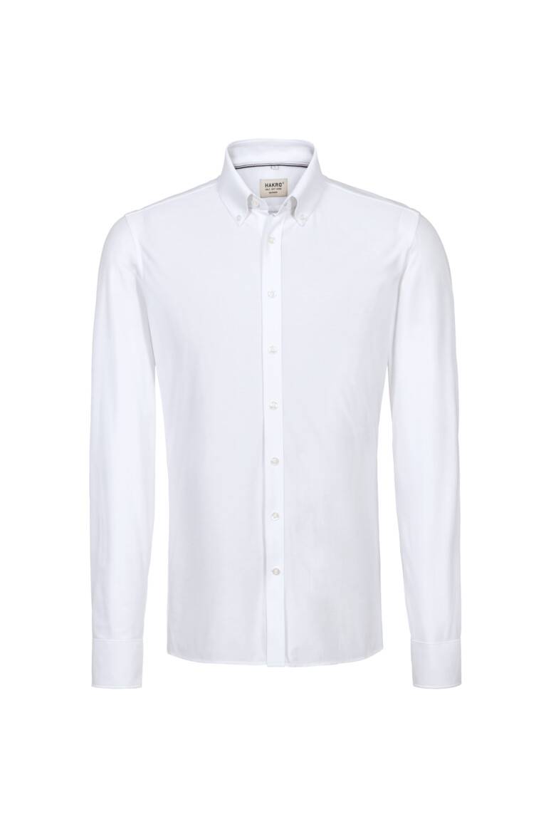 HAKRO Hemd Natural Stretch Regular weiß, XS