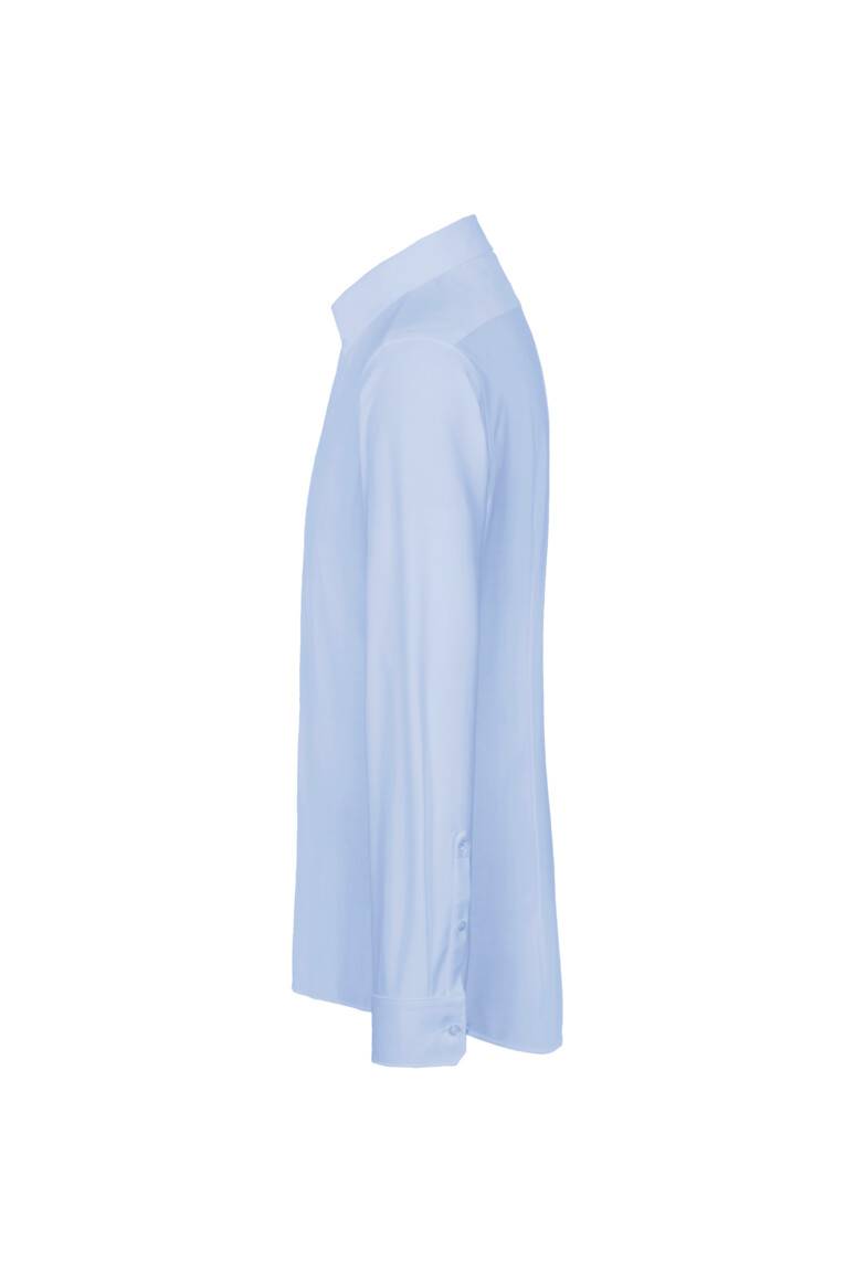 HAKRO Hemd Natural Stretch Regular ozeanblau, S