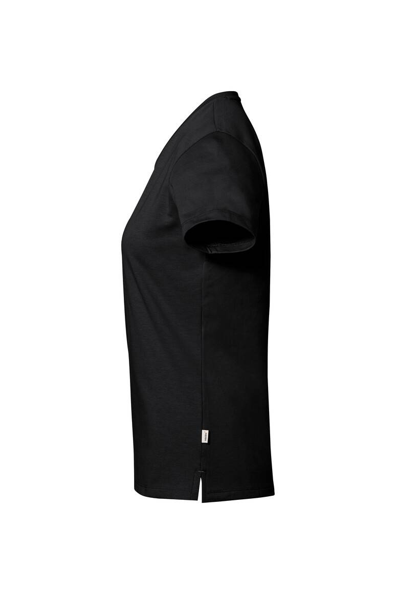 Hakro Damen-V-Shirt Cotton-Tec 169-05 schwarz Gr. 3XL